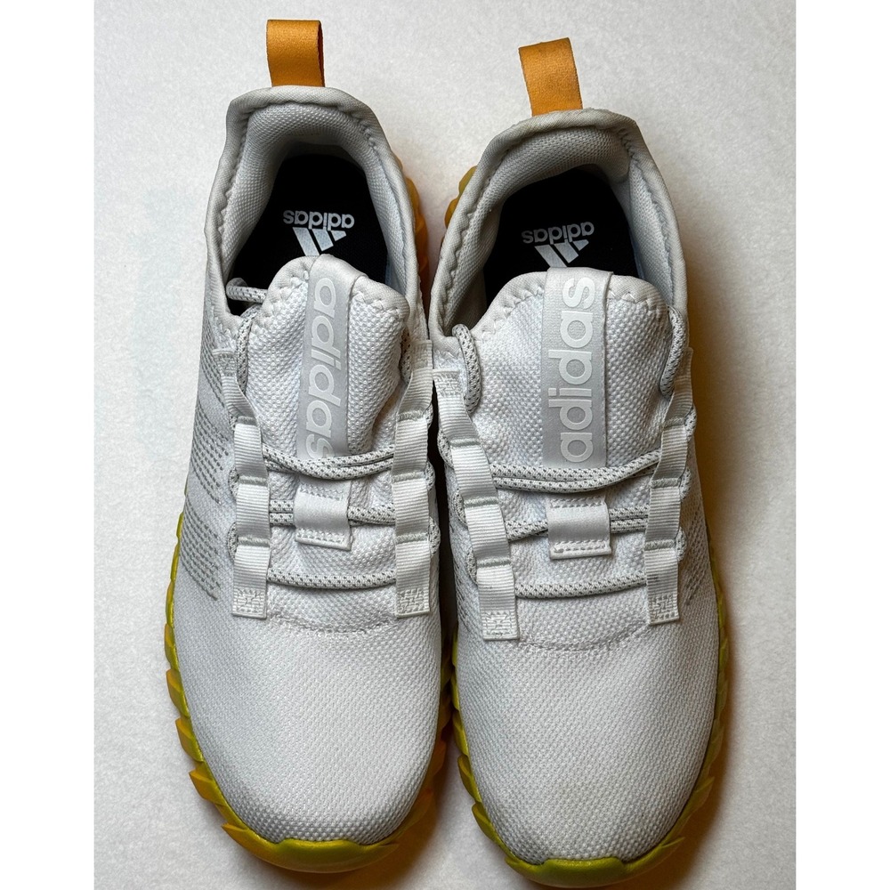 Adidas Women's White Orange Slip-On Running Shoes Size 6